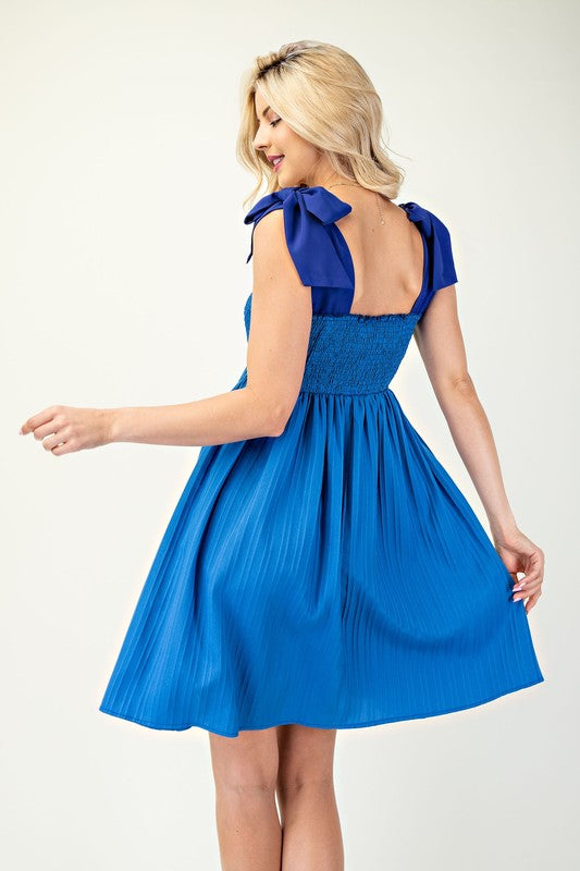 Royal Blue Babydoll Dress