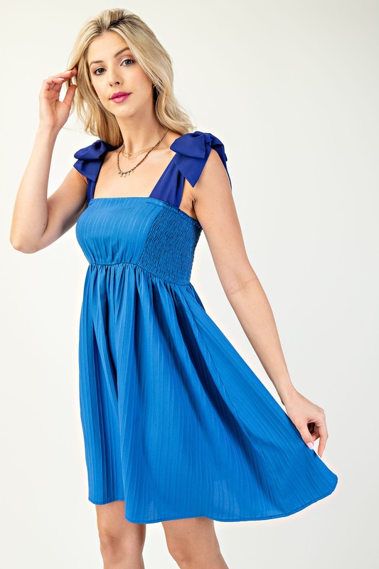Royal Blue Babydoll Dress