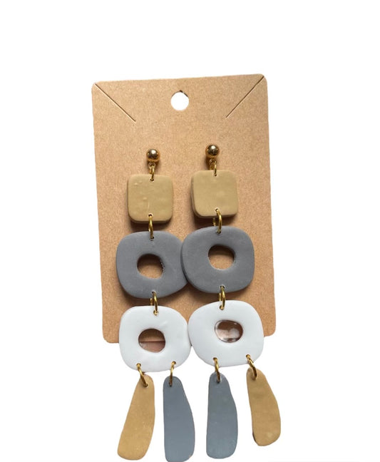 #76 Clay earrings