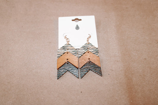 Tiger print earrings