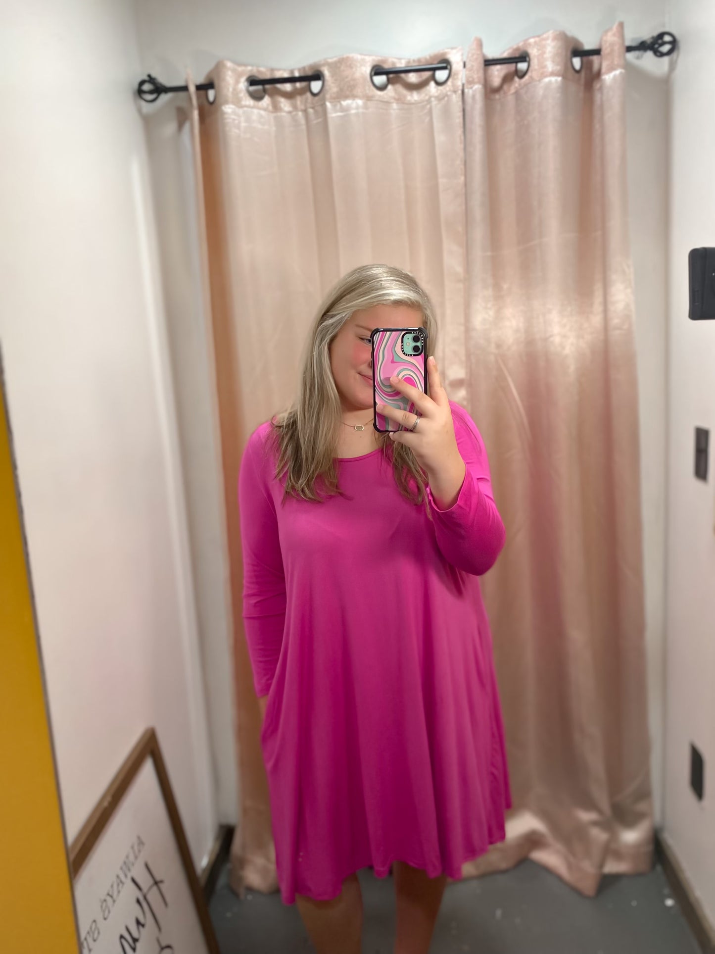 Key hole dress (Pink)