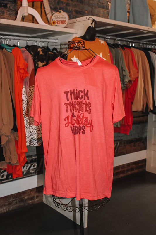 Thick thighs Christmas tee