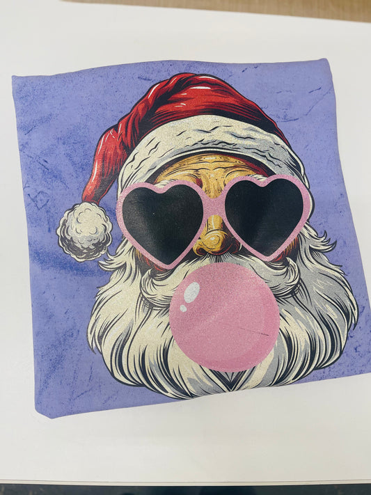 Comfort Colors Santa Bubble Gum Tee
