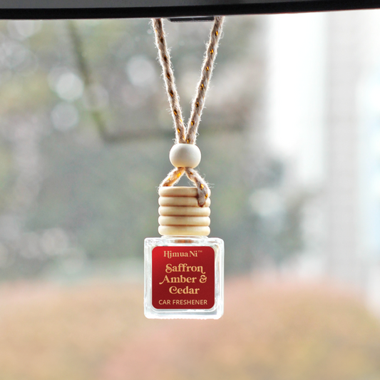 Saffron Amber & Cedar Car Freshener